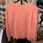 Chic Soul Coral Crew Neck Sweater Photo 7