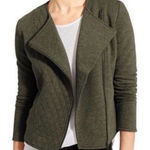 Athleta  Belvedere Quilted Moto Asymmetrical Zip Fleece Sweater Jacket size XL Photo 0