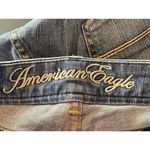 American Eagle 90s Y2K  Live Your Life Real Flare Distressed Denim Jeans 14 Photo 5