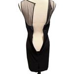 La Perla  sheer gold filigree appliqué chic Elegant Black fitted dress NYE LBD Photo 5