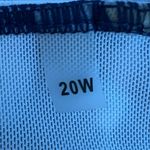 Womens One Piece Tie Dye Halter Bathing Suits Size 20 Lined Stretch Blue & White Photo 1