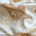Darlin’ Tan and Cream Bikini Top Size Medium Brown Photo 4