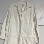 French Connection  WOMENS MARDO CARPENTERSUIT JUMPSUIT WHITE NEW SMALL Photo 2