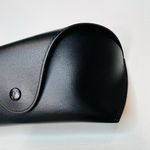 Ray-Ban  Glasses Case Luxoticca Sunglasses Leather Velvet Black Gold Snap Closure Photo 3