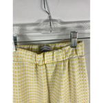 Urban Outfitters  Yellow White Gingham Plaid Flare Pants Size Small Photo 3