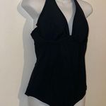 Old Navy Women’s all black halter & v neck top bathing suit size large Photo 8