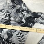 Chic White and Black Tie Front Long Sleeve Blouse very lightweight semi sheer Size XXL Photo 7