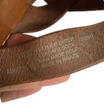 Madewell Boardwalk Criss Cross Slide Sandals Brown Leather Size 8 Slip On Flat Photo 8