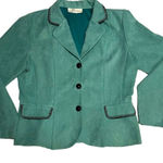 Dress Barn Vintage  Aqua Jacket Size 8 Photo 0