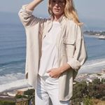 FRANK & EILEEN Mcloghlin Shirt Jacket in Natural Size X Photo 1