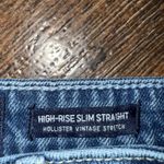 Hollister  High Rise Slim Straight Jeans Distressed Ripped Frayed Hem W29 L26 Photo 5