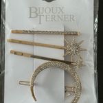 Bijoux Terner 4 piece decorative barrette clips hair set (Gold) Photo 0