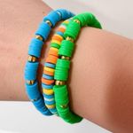 Handmade NEW Clay Bead Heishi Bracelet Stack Preppy
Summer Vacation Aesthetic Boho Chic Photo 0