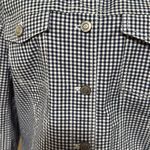 Peck & Peck  Checkered blue and white denim woman jacket size LARGE Photo 3
