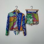 Silky Colorful Women's Skirt & Shorts 3‎ Pc Set Blue Size XS Photo 2
