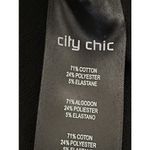 City Chic T Shirt Dress Women's Size XXL Black Flowy 1/2 Sleeve Casual Relaxed Photo 5