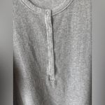 Aerie  offline waffle knit henley long sleeve tee top sweater wow oversized shirt Photo 5
