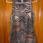 Daytrip  Black and Tan Animal Print Tank Top Photo 0