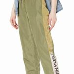 Calvin Klein Performance Pearlescent Nylon Track Pants Army Green L Photo 1