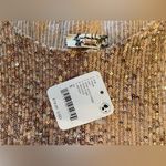 Free People Intimately Long Sleeve Sequin Gold Rush Top Rose Gold Size S NWT Photo 8