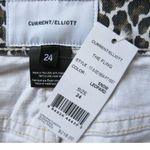 Current/Elliott NWT The Fling in Snow Leopard Skinny Boyfriend Crop Jeans 24 Photo 5