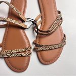 J.Crew  Women’s Double Strapped Animal Print Low Heel Comfortable Sandals Sz 8 Photo 6