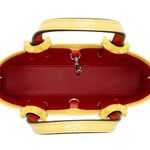 Christian Louboutin NEW Nano Cabata East West Tote Patent Leather Bag Yellow Photo 3