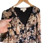Saltwater Luxe ANTHROPOLOGIE  Women’s Kaitlyn Brown Floral Top Photo 4