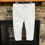 Nine West  White Denim Jeans Chrystie Capri Womens 14 Photo 2
