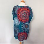 Yincra Blue Red Orange Colorful Swim Beach Pool Cover Up Size 8 Photo 5