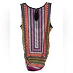 Bisou Bisou Michele Bohbot Mixed Geometric and Lace Tank Women’s Size Large Photo 73