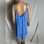 Kona Sol Women’s Blue Sundress Size Small – Adjustable Straps, Ruffle Hem Photo 3