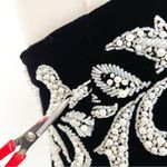 Vintage Y2K Beaded Embellishment Strapless Gown in Black | Size 4 Photo 7