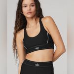 Alo Yoga NWT  Airlift Suit Up Removable Pads, adjustable straps Black & White XS Photo 6