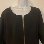 Sharagano  career black shirt dress gold snaps size 14 Photo 4