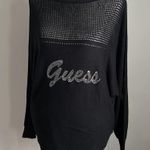 Guess NWT Rhinestone Embellished Dolman Sleeve Boatneck 99s Sweater Photo 7