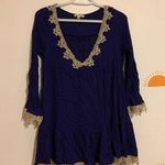 Kori  Long Sleeve Navy Blue Dress Photo 0