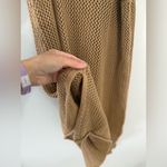 Aerie  Cover Up Knit Tank Top Dress Crochet Brown Size S M L Photo 3
