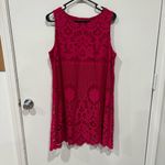 Sophie Max  Lace Sleeveless Shift Dress - Pink Size L NWT Photo 2