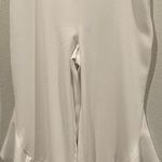 ZARA White Ruffle Pants Photo 0