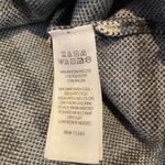 Rachel Roy  Button Plaid Tartan Stretchy Boxy Knit Jacket Pale Silver Blue Gray L Photo 8