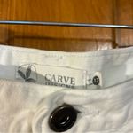 Carve Designs Carve Women’s White Raw Hem Jean Shorts Sz 12-EUC Photo 1