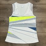 NWOT Lucky In‎ Love Going Strong Tennis Tank Top White Yellow Size XS Photo 1