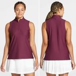CALIA Golf Honeycomb Mesh 1/2 Zip Sleeveless Polo Ripe Boysenberry Size XL NWT Purple Photo 1