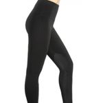 Lysse  Tummy Control Black Pull On Equestrian Suede Insert Leggings Photo 2