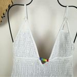 Charlie Holiday Jodie Shirred One Piece Swimwear Swimsuit in White Size Small Photo 1