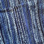 Susan Graver Blue Printed Liquid Knit Crop Pants 3X | Stretch Slim-Leg Pull-On Photo 2