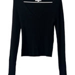 Olive + Oak‎ Women's Black Long Sleeve Pullover Knit Sweater Size Medium Classic Photo 0