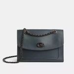 Coach  Parker Pull Through Chain Two Way Purse, Pine Green / Pewter Photo 1