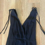 Lulus New Dance the Night Away Maxi Gown Black Surplice Dress Medium Formal NWT Photo 10